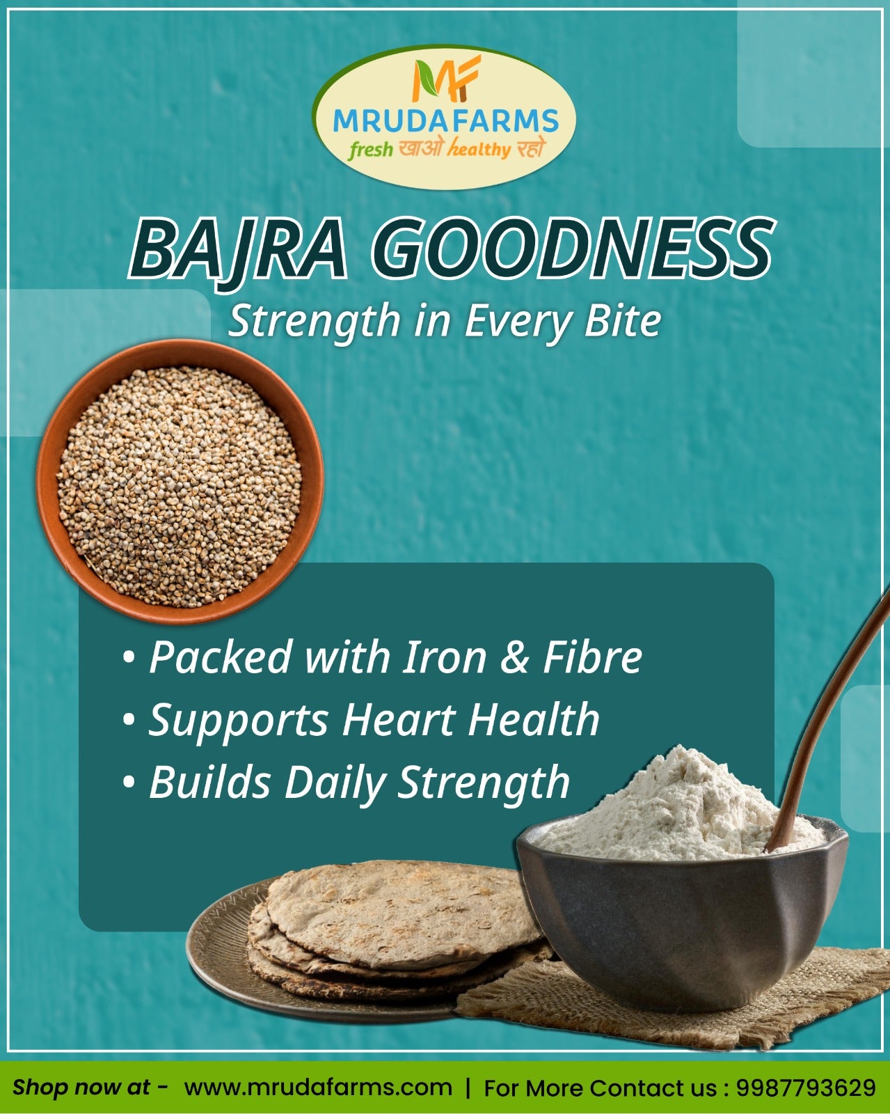 Bajra Goodness - Strength in Every Bite 1Kg
