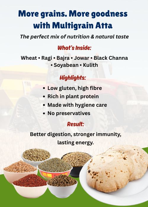 Multigrain Atta - More Grains - More Goodness - 1Kg
